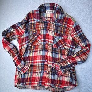 Plaid Long Sleeve Kids Shirt
